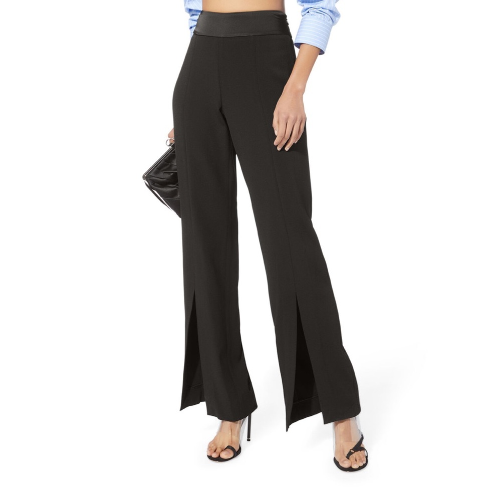 NEW Jonathan Simkhai Satin Front Slit Pants Size: 2